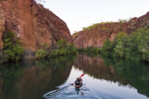 Kayaking through the gorge © Tourism and Events Queensland