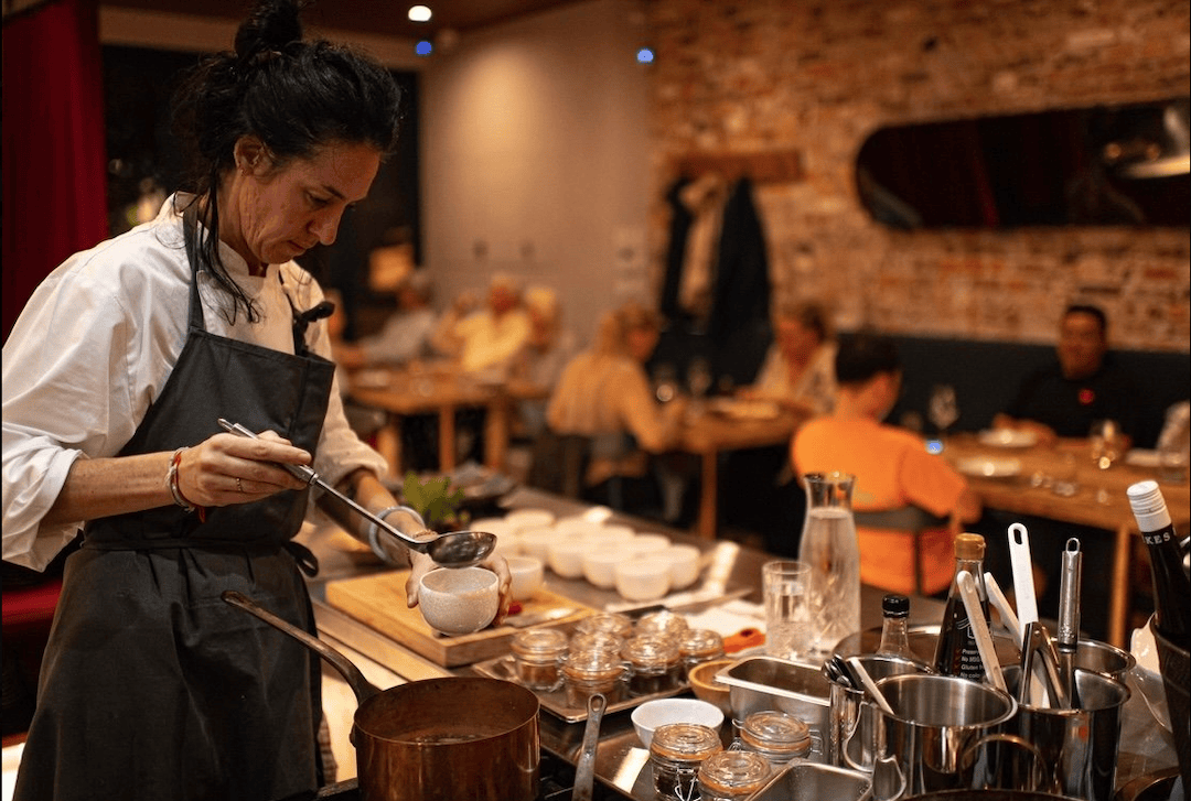 Chef Annita Potter at her restaurant, Viand, in Woolloomooloo. Photo from Viand.