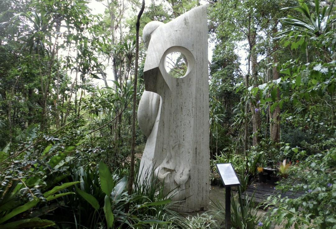 Sculptures at Mount Glorious, one of the must-do rainforest experiences in Queensland. Image: Phoenix Sculpture Garden.