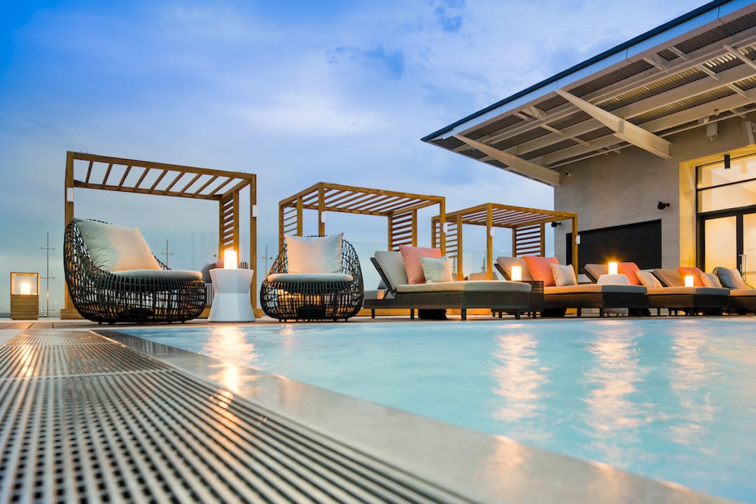 The Chiltren Pool at The William Inglis Hotel, a top horse-lover hotel in Sydney.