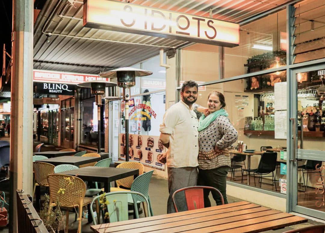 One of the top Indian restaurants in Melbourne. Image: 3 Idiots.